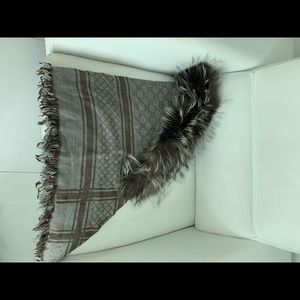 Gucci Accessories - Gucci scarf with fur Gucci Accessories - Gucci scarf with fur